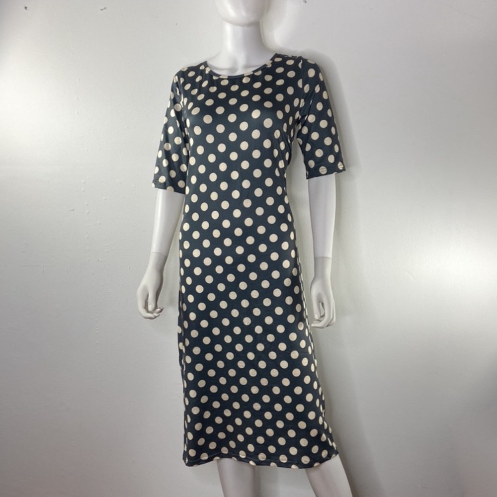 โจ Sign Here Polka Dot Midi Dress โ Size Large โ Excellent Condition โจ - Picture 3 of 12